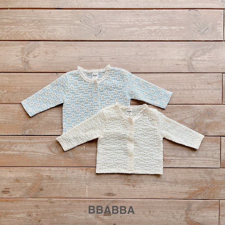 Bbabba - Korean Baby Fashion - #babylifestyle - I Love Lace Cardigan (Baby) - 6