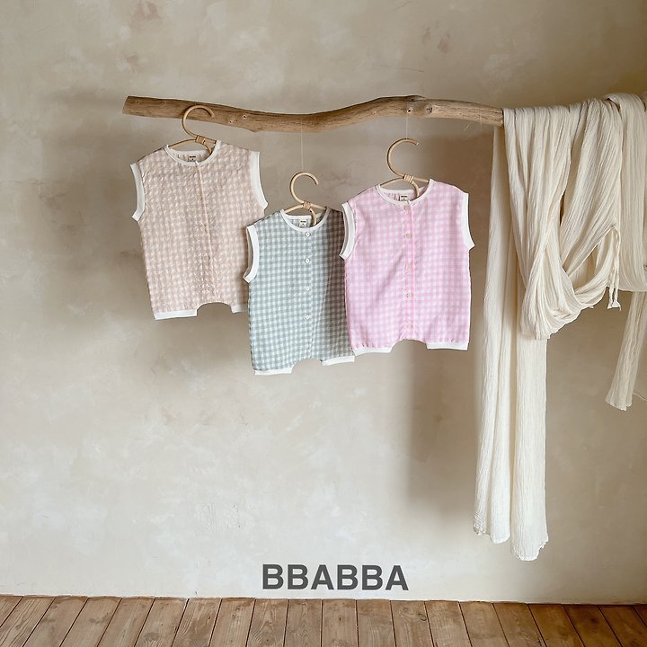 Bbabba - Korean Baby Fashion - #babyoninstagram - Check Bear Suit (Baby) - 10
