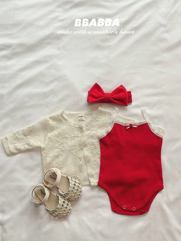 Bbabba - Korean Baby Fashion - #babylifestyle - Rendezvous Lace Suit - 4