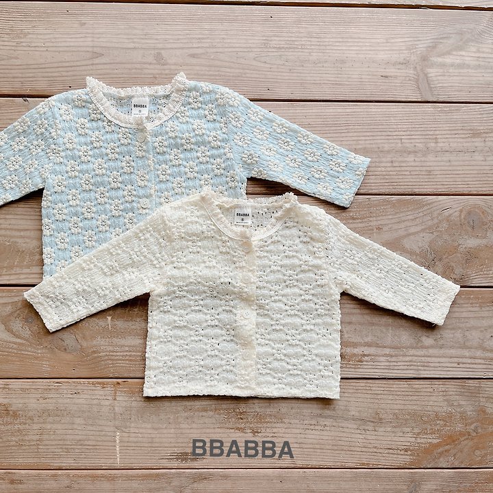 Bbabba - Korean Baby Fashion - #babyoninstagram - I Love Lace Cardigan (Baby) - 7