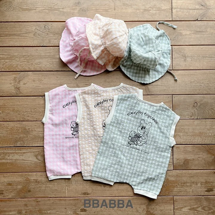 Bbabba - Korean Baby Fashion - #babyootd - Check Bear Suit (Baby) - 11