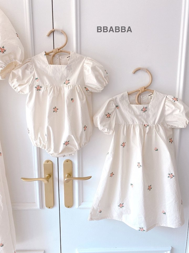 Bbabba - Korean Baby Fashion - #babyootd - Summer Riella Embroidery Suit (Baby) - 6