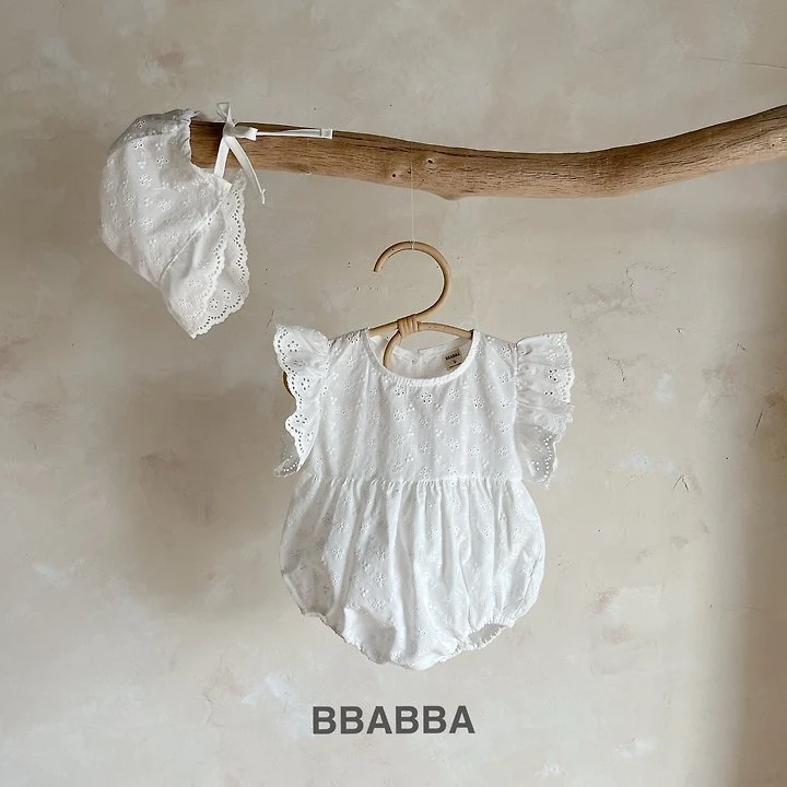 Bbabba - Korean Baby Fashion - #babyootd - Angel Suit (Bonnet Set) - 3