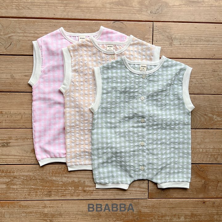 Bbabba - Korean Baby Fashion - #babyoutfit - Check Bear Suit (Baby) - 12