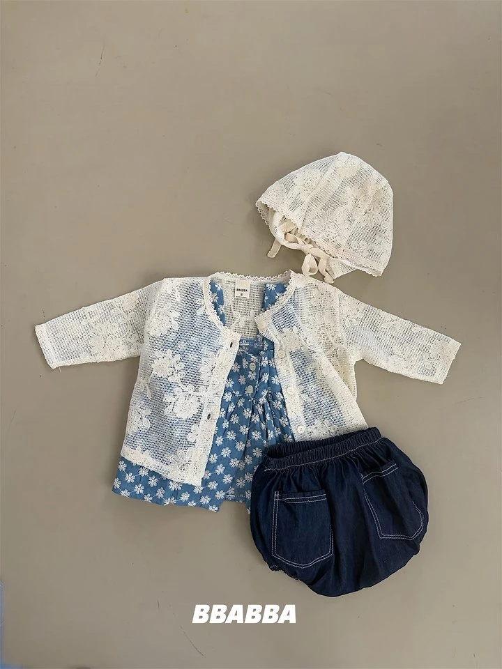 Bbabba - Korean Baby Fashion - #babyoutfit - Summer Stitch Denim Bloomers - 4