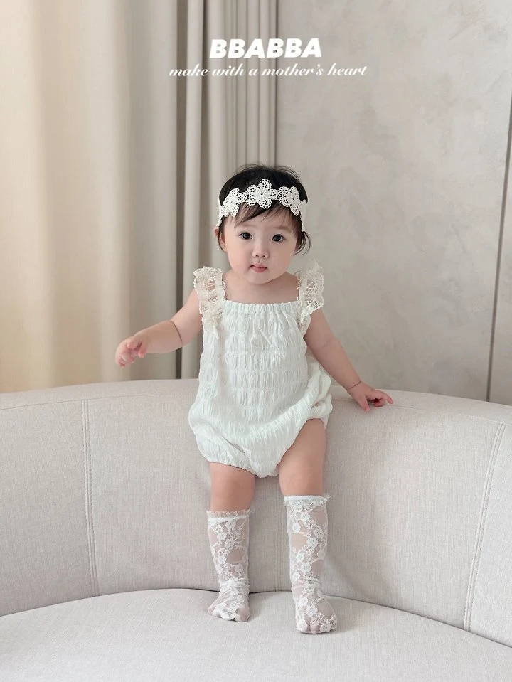 Bbabba - Korean Baby Fashion - #babyoutfit - Issue Lace Suit - 5