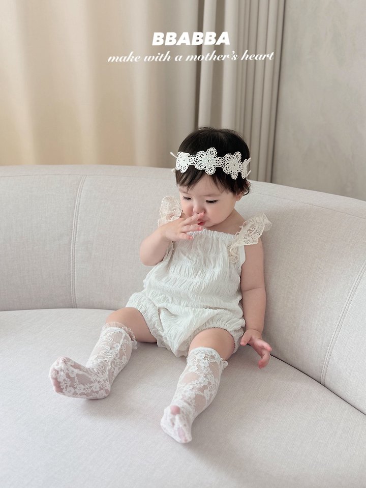 Bbabba - Korean Baby Fashion - #babyoutfit - Issue Lace Suit - 6
