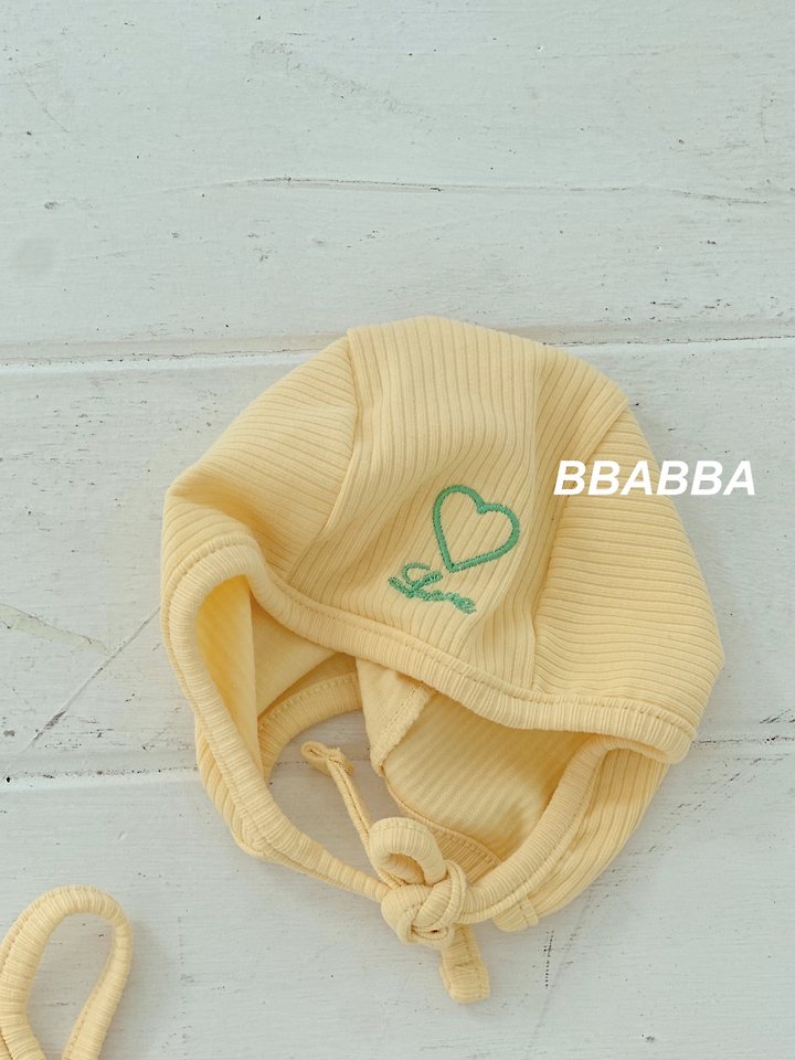 Bbabba - Korean Baby Fashion - #babyoutfit - Love Embroidered Ribbed Set (set of 3) - 7