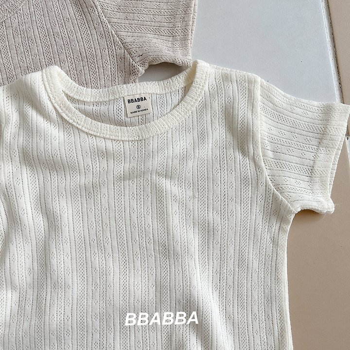 Bbabba - Korean Baby Fashion - #babyoutfit - Eyelet Tee - 3