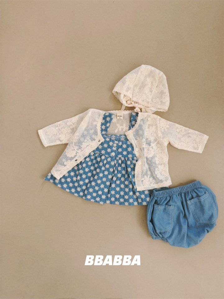 Bbabba - Korean Baby Fashion - #babywear - Summer Stitch Denim Bloomers - 5