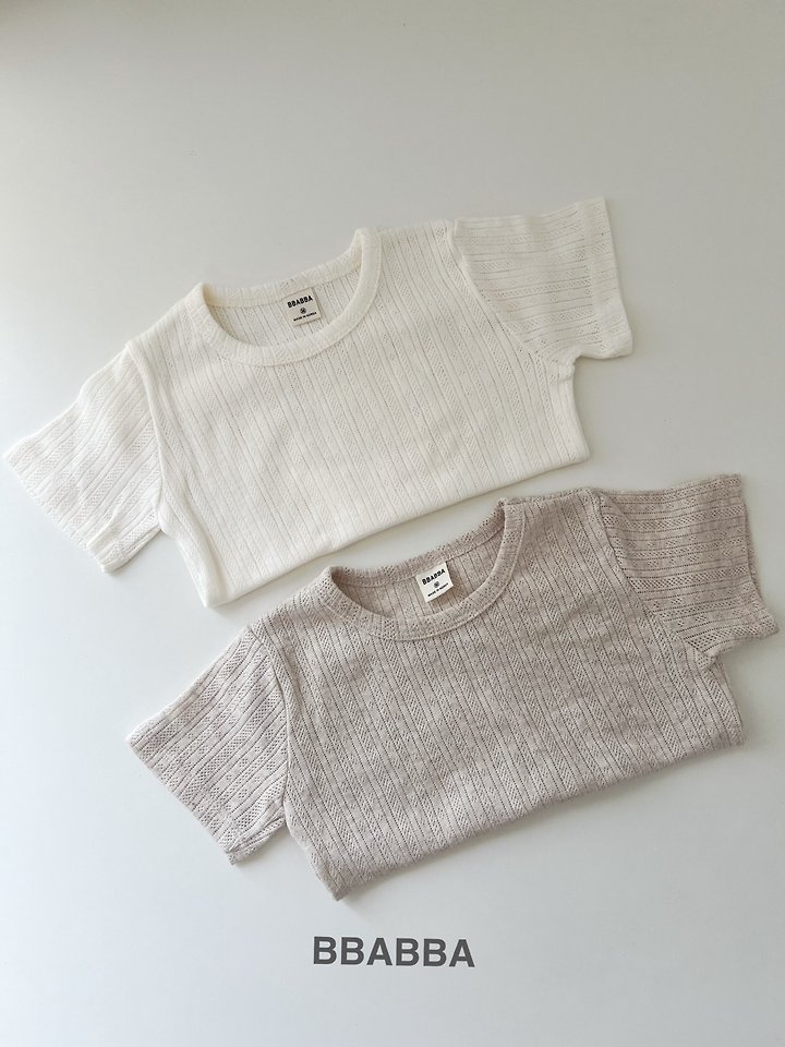 Bbabba - Korean Baby Fashion - #babywear - Eyelet Tee - 5