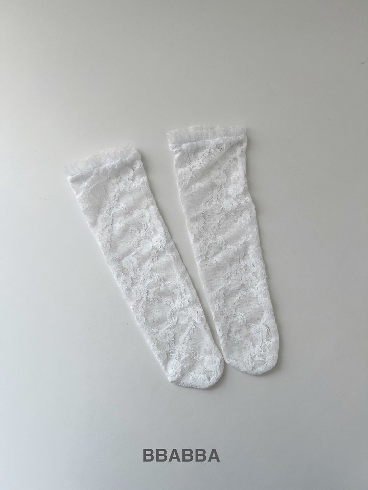 Bbabba - Korean Baby Fashion - #onlinebabyboutique - Lace Socks - 3