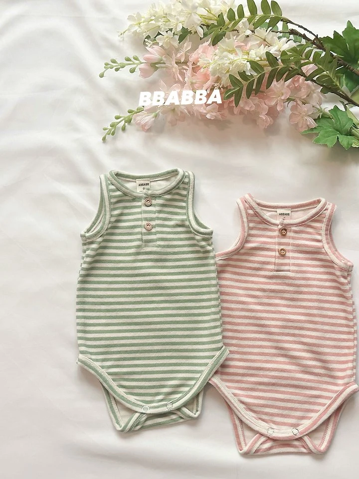 Bbabba - Korean Baby Fashion - #onlinebabyboutique - Bon Sleeveless Suit - 2
