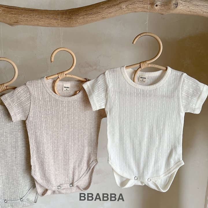 Bbabba - Korean Baby Fashion - #onlinebabyboutique - Eyelet Suit - 4