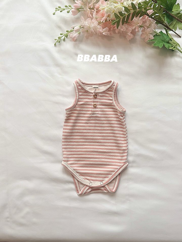 Bbabba - Korean Baby Fashion - #onlinebabyshop - Bon Sleeveless Suit - 3