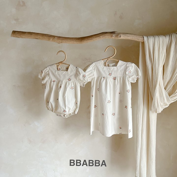 Bbabba - Korean Children Fashion - #kidsshorts - Summer Riella Embroidery One-piece (Kids) - 2