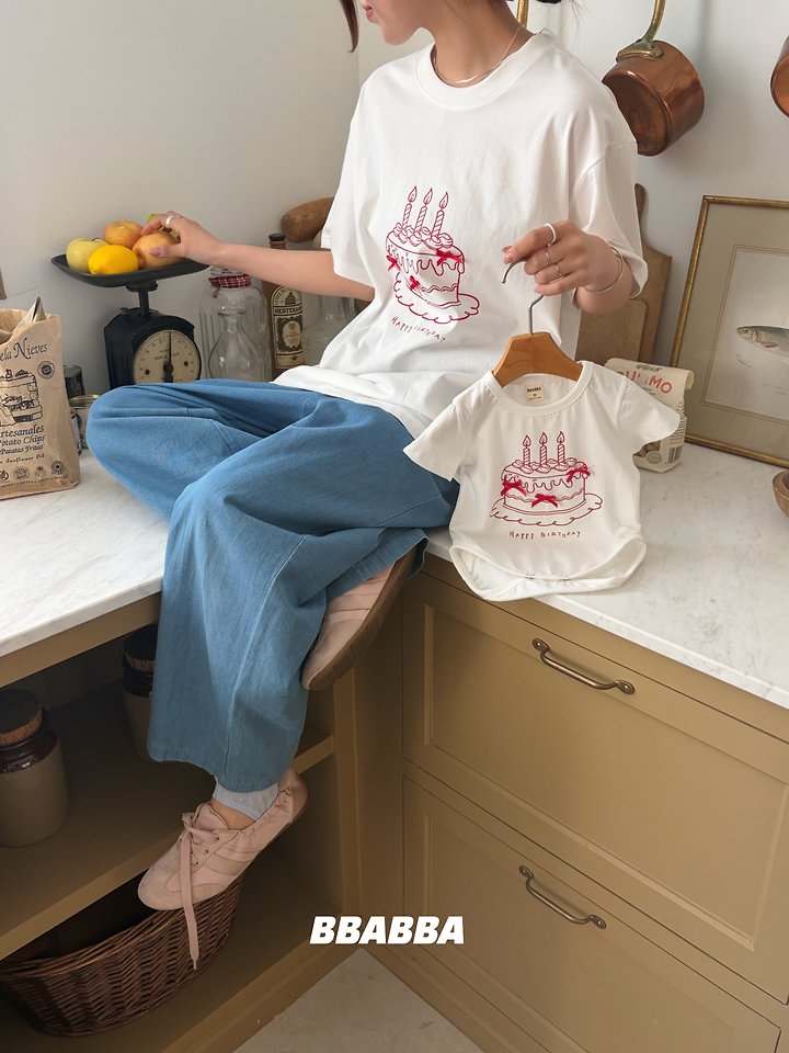 Bbabba - Korean Women Fashion - #momslook - Cake Tee (Mom)