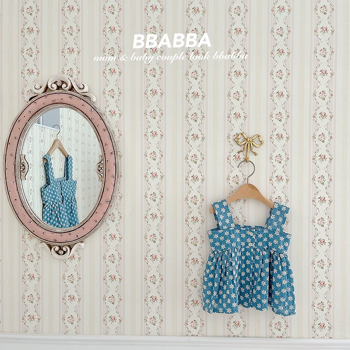 Bbabba - Korean Women Fashion - #momslook - Denim Floral Bustier (Mom) - 6