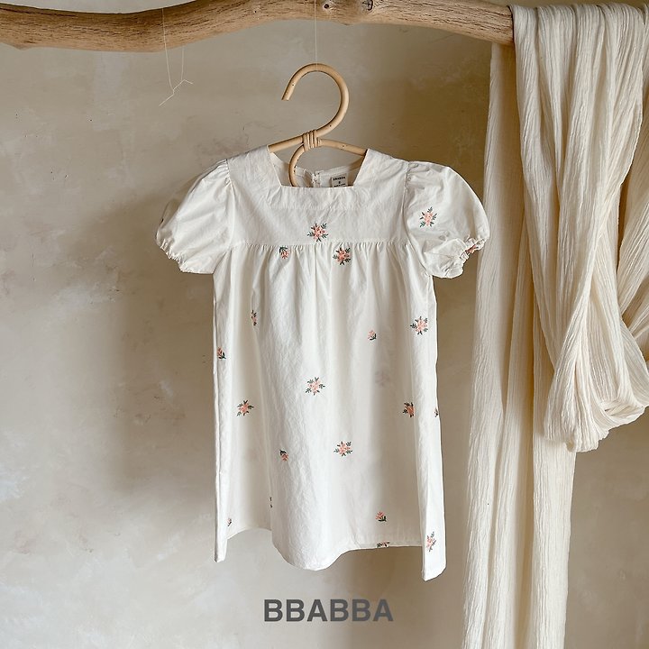 Bbabba - Korean Women Fashion - #momslook - Summer Riella Embroidery One-piece (Mom) - 8