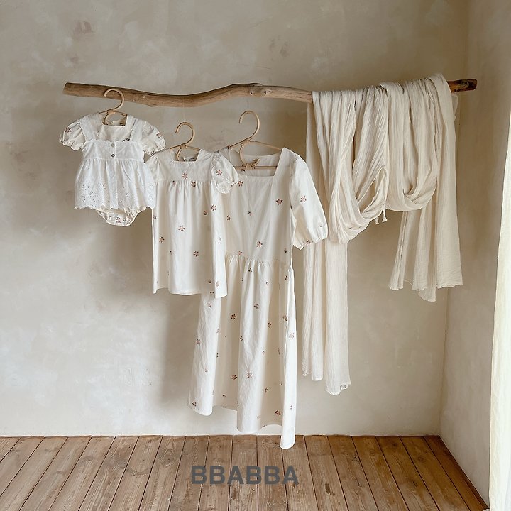 Bbabba - Korean Women Fashion - #restrostyle - Summer Riella Embroidery One-piece (Mom)