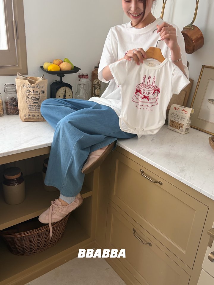 Bbabba - Korean Women Fashion - #womensfashion - Cake Tee (Mom) - 2