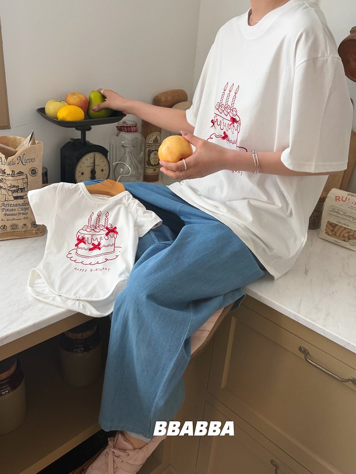 Bbabba - Korean Women Fashion - #momslook - Cake Tee (Mom) - 4