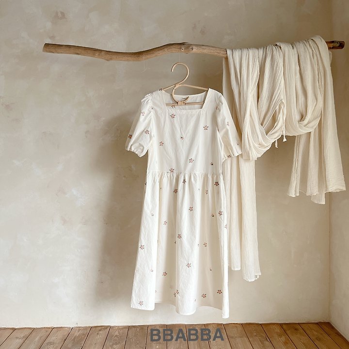 Bbabba - Korean Women Fashion - #womensfashion - Summer Riella Embroidery One-piece (Mom) - 7