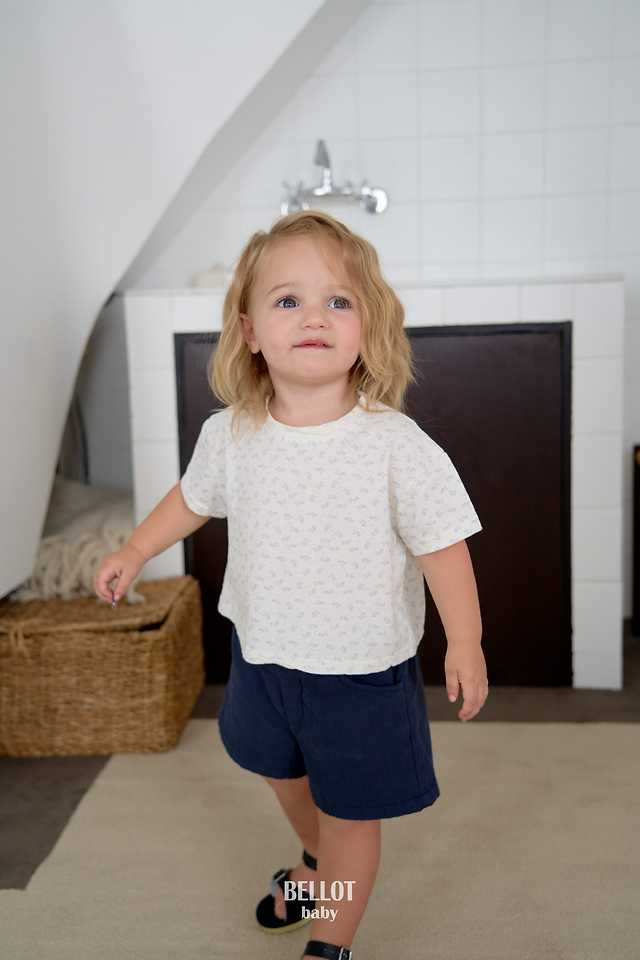 Bellot - Korean Baby Fashion - #babyclothing - Bebe Mini Flower Tee - 6