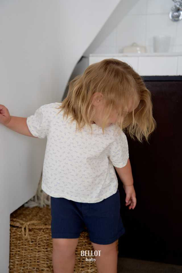 Bellot - Korean Baby Fashion - #babyfashion - Bebe Mini Flower Tee - 7