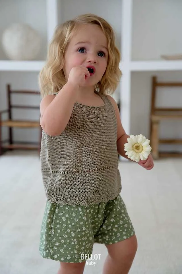 Bellot - Korean Baby Fashion - #babygirlfashion - Bebe Lara Sleeveless Top - 12