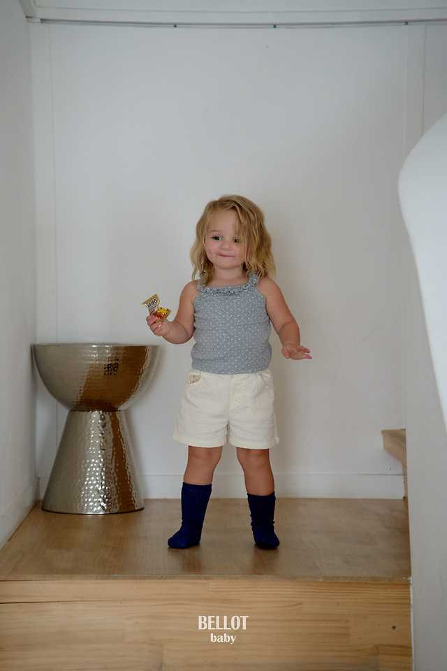 Bellot - Korean Baby Fashion - #babylifestyle - Bebe Dotty Frill Sleeveless Top - 9