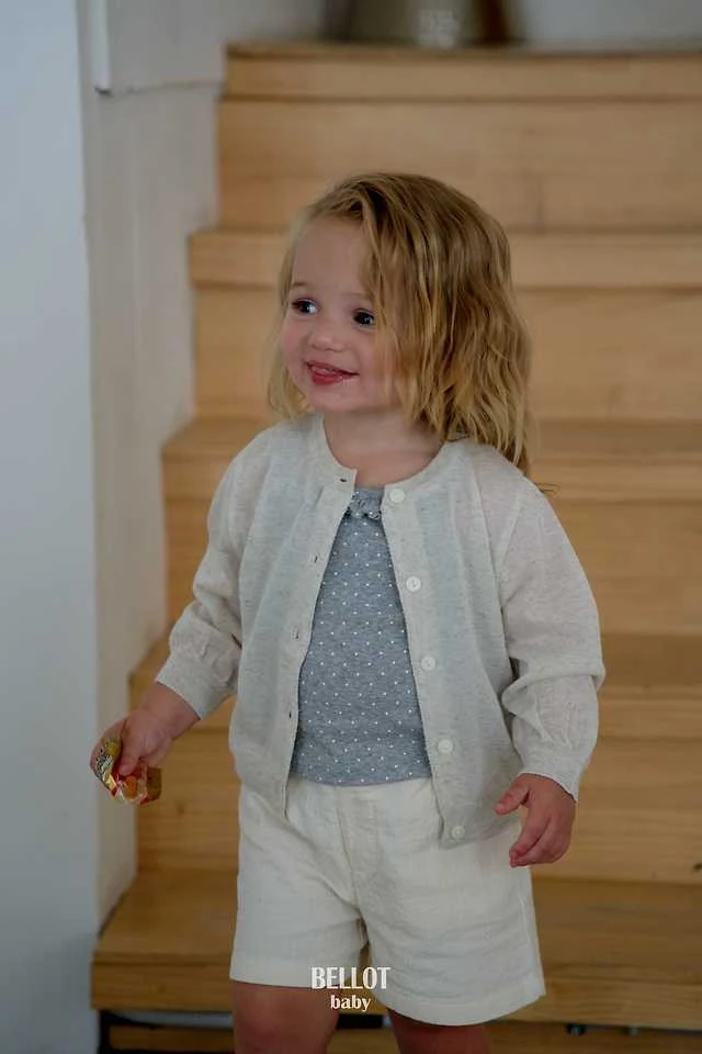 Bellot - Korean Baby Fashion - #babyoutfit - Bebe Dotty Frill Sleeveless Top - 12