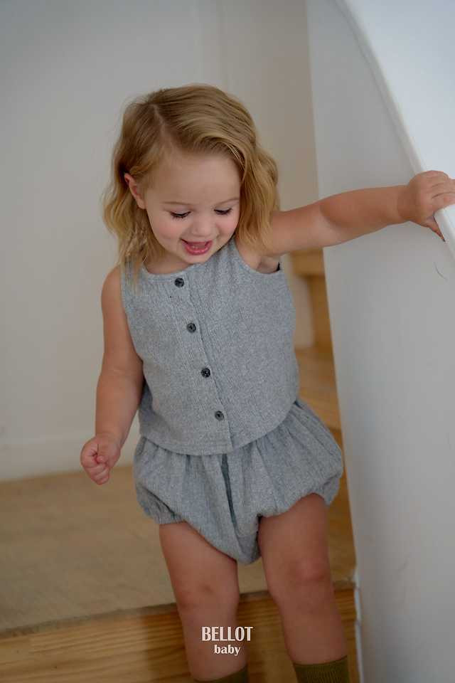 Bellot - Korean Baby Fashion - #babyoutfit - Bebe Yoryu Sleeveless Top - 11
