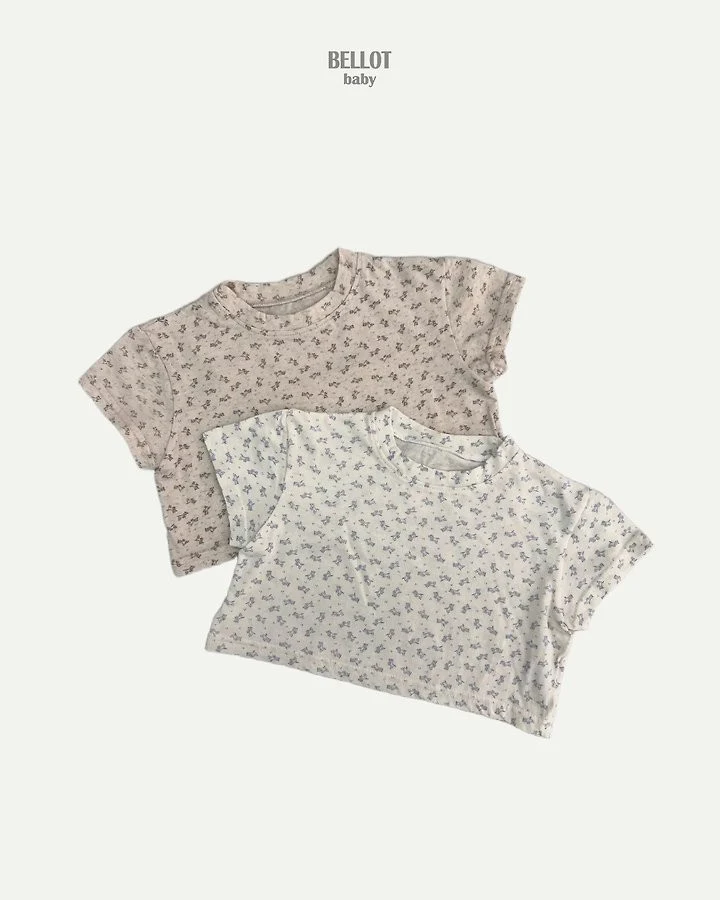 Bellot - Korean Baby Fashion - #onlinebabyshop - Bebe Mini Flower Tee - 2