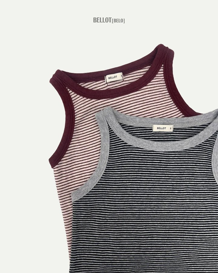 Bellot - Korean Children Fashion - #Kfashion4kids - Cos Striped Sleeveless Top - 3