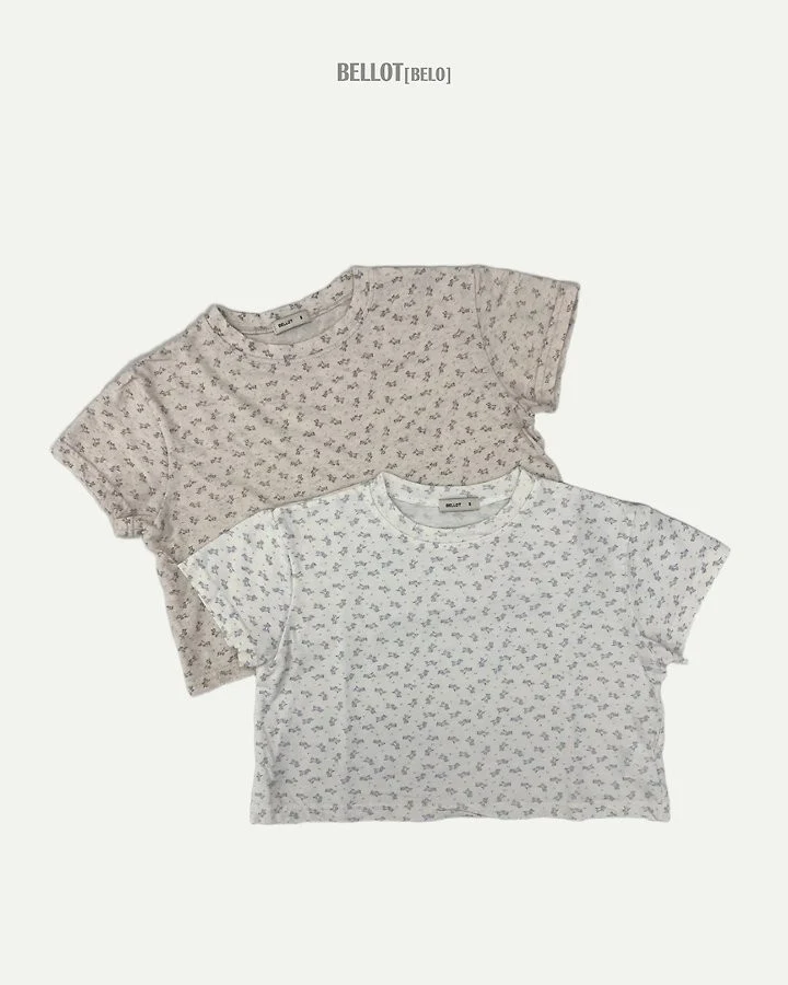 Bellot - Korean Children Fashion - #kidsstore - Mini Flower Tee - 2
