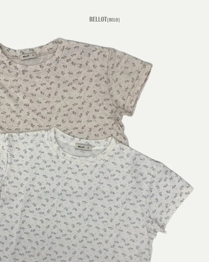 Bellot - Korean Children Fashion - #kidzfashiontrend - Mini Flower Tee - 3