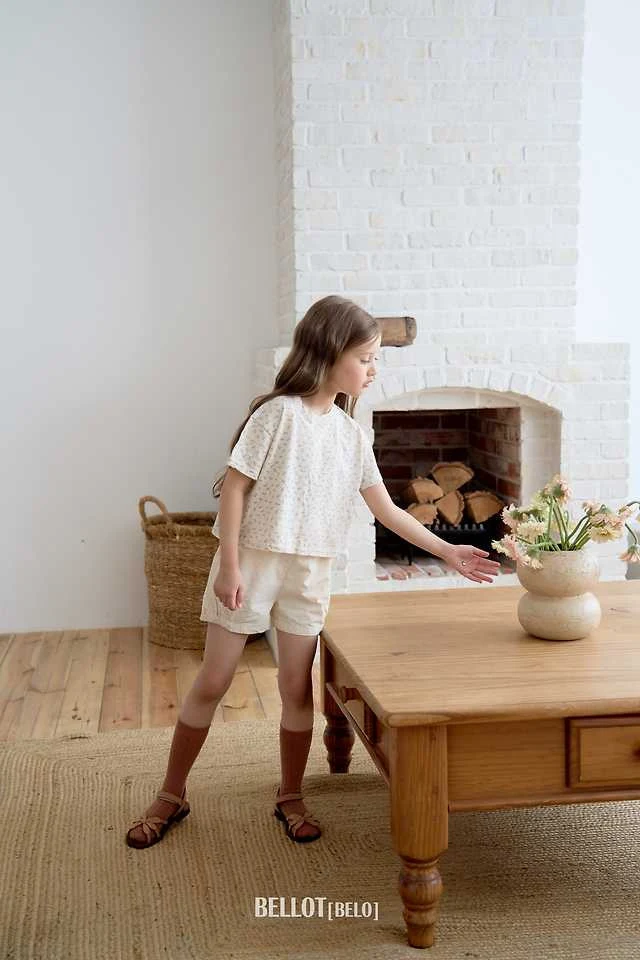 Bellot - Korean Children Fashion - #magicofchildhood - Mini Flower Tee - 6