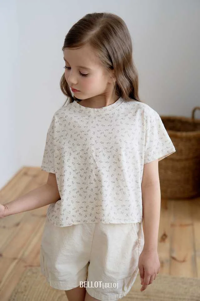 Bellot - Korean Children Fashion - #prettylittlegirls - Mini Flower Tee - 8
