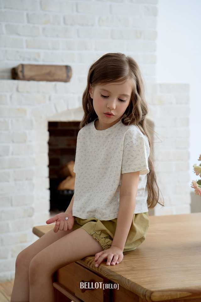 Bellot - Korean Children Fashion - #todddlerfashion - Mini Flower Tee - 9