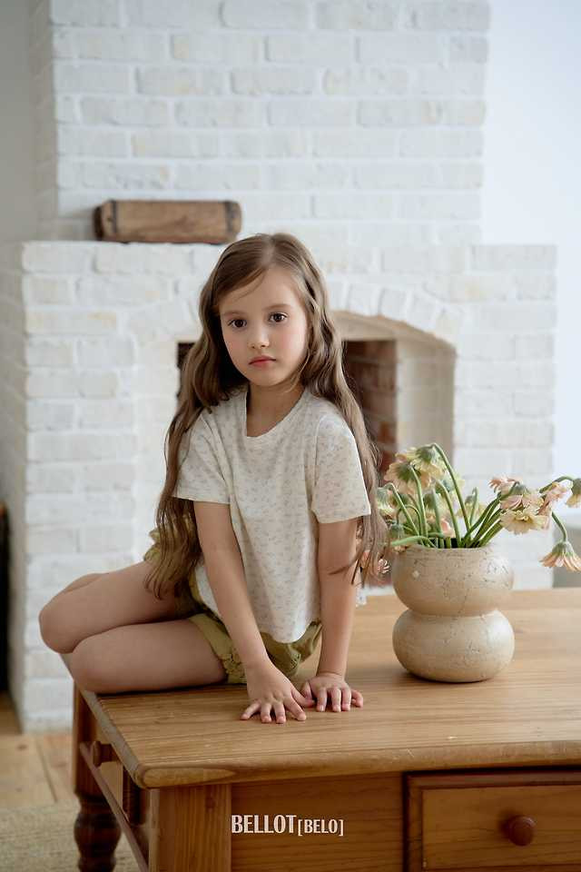 Bellot - Korean Children Fashion - #toddlerclothing - Mini Flower Tee - 10