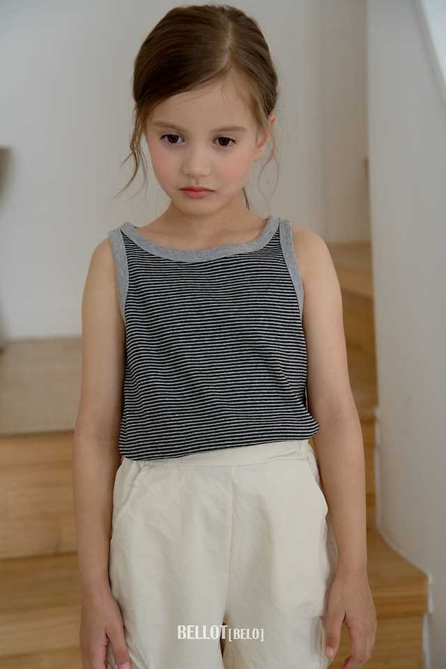 Bellot - Korean Children Fashion - #toddlerclothing - Cos Striped Sleeveless Top - 9
