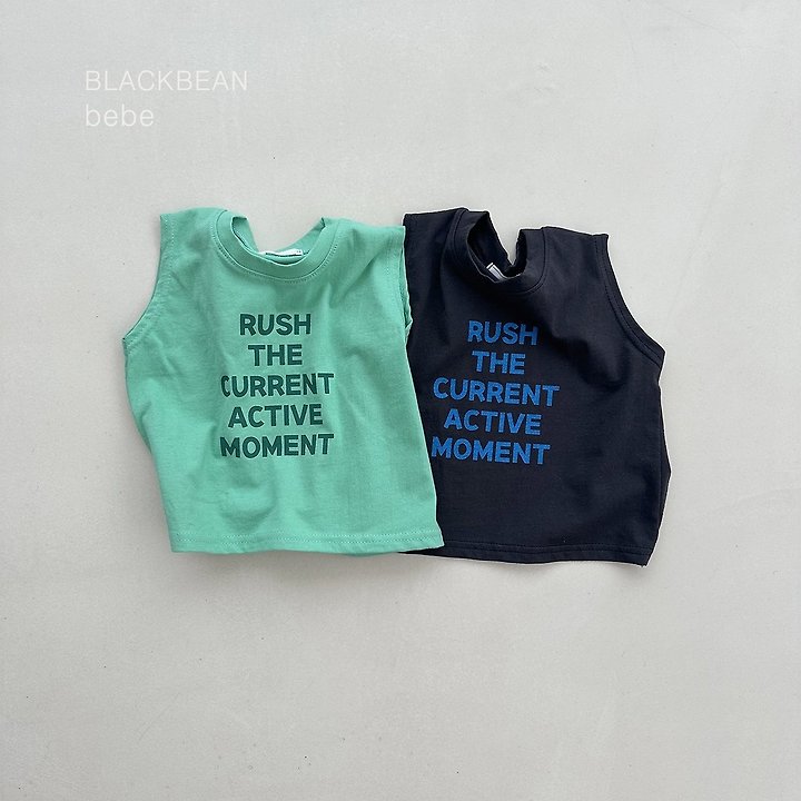Black Bean - Korean Baby Fashion - #babyclothing - Rush Baby Sleeveless Tee - 11