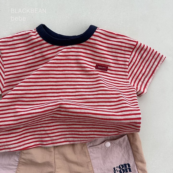 Black Bean - Korean Baby Fashion - #babyfever - Peanut Baby Tee - 8
