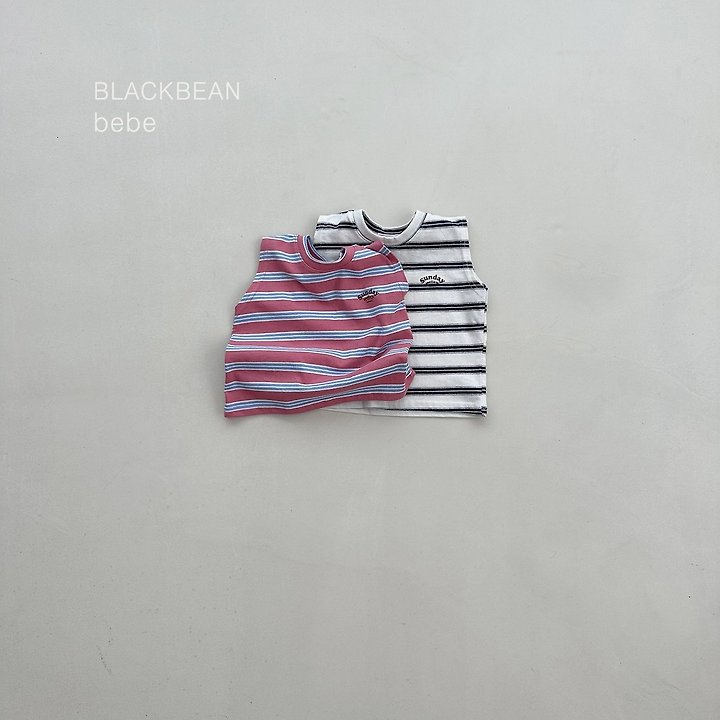 Black Bean - Korean Baby Fashion - #babylifestyle - Sunday Baby Sleeveless Top - 2