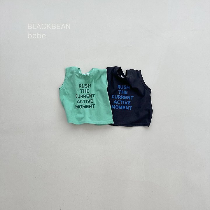 Black Bean - Korean Baby Fashion - #babyoninstagram - Rush Baby Sleeveless Tee