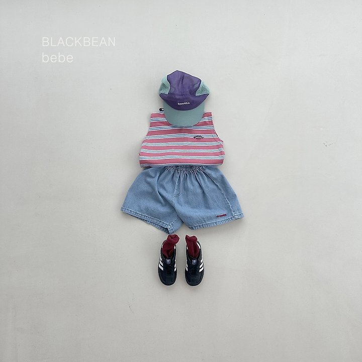 Black Bean - Korean Baby Fashion - #babyoutfit - Sunday Baby Sleeveless Top - 6