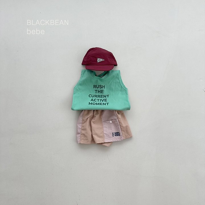 Black Bean - Korean Baby Fashion - #babyoutfit - Rush Baby Sleeveless Tee - 3