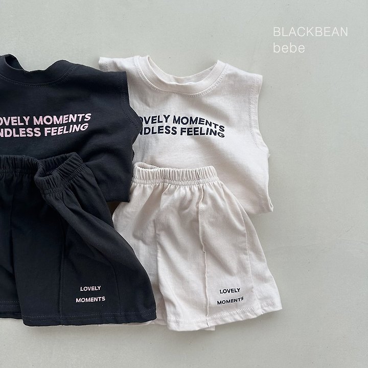 Black Bean - Korean Baby Fashion - #babyoutfit - Moment Baby Set - 3