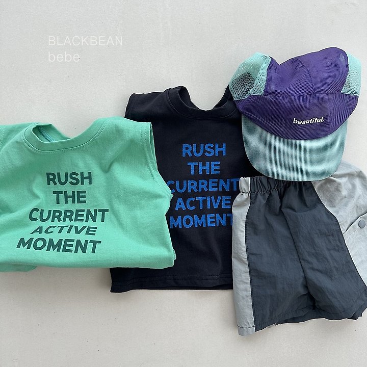 Black Bean - Korean Baby Fashion - #onlinebabyshop - Rush Baby Sleeveless Tee - 7